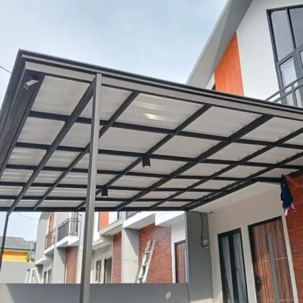 kanopi baja ringan kanopi besi kanopi minimalis kanopi custom